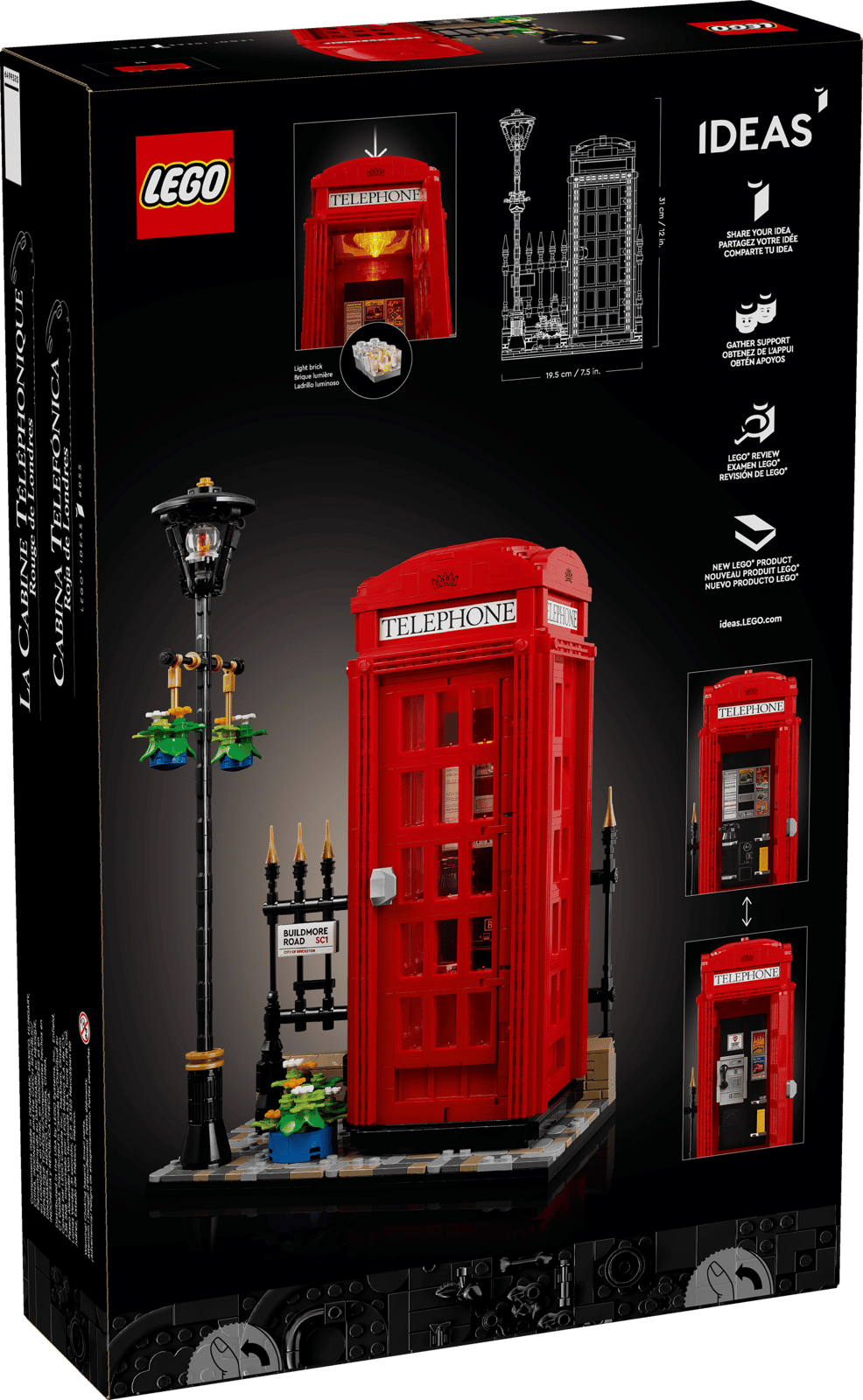 LEGO Rød London-telefonboks (21347)