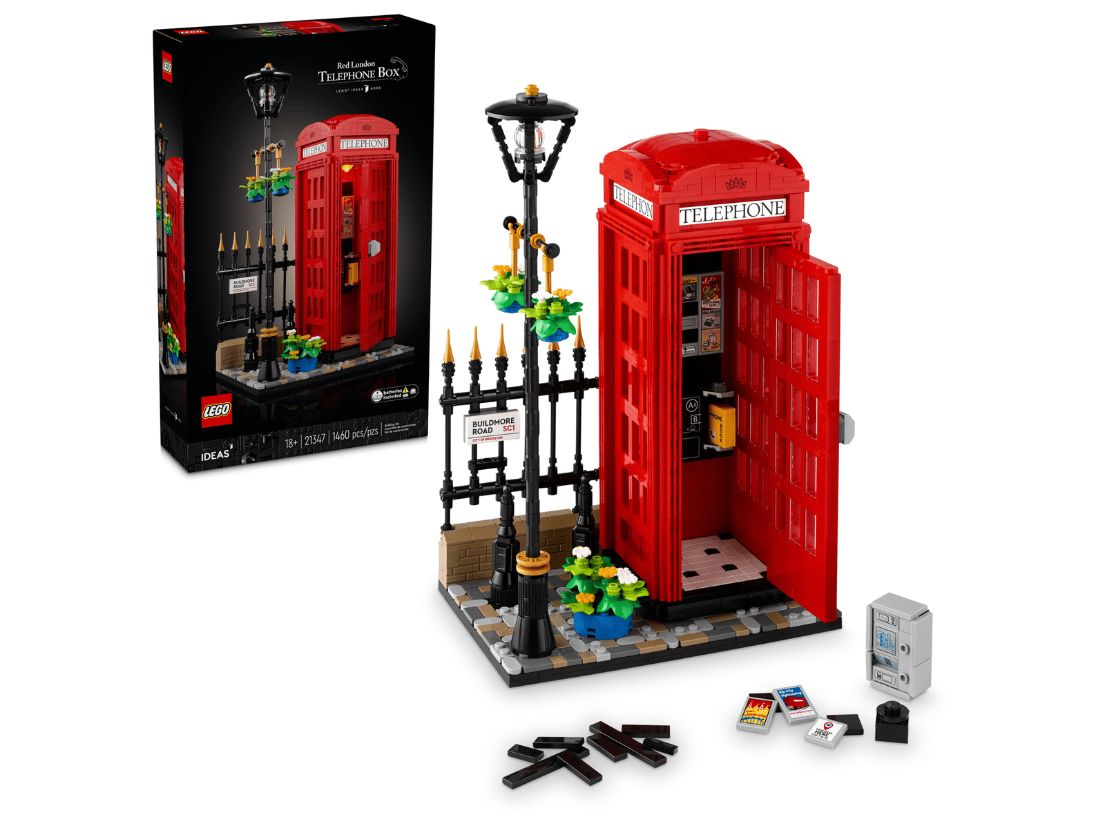 LEGO Rød London-telefonboks (21347)