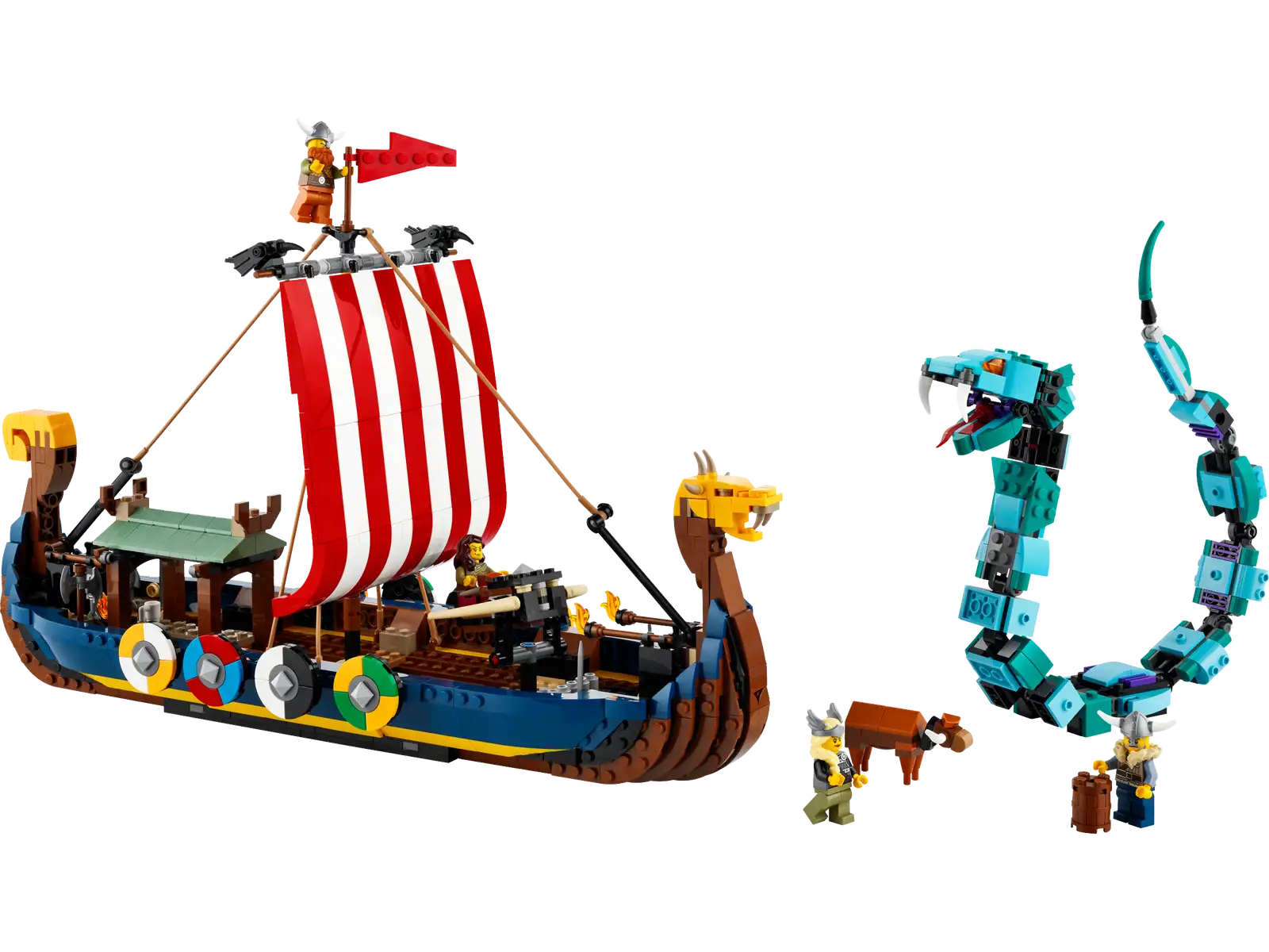 Vikingeskib og Midgårdsormen (31132)