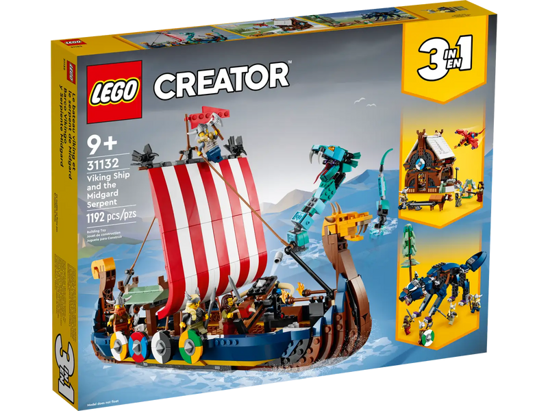 LEGO Vikingeskib og Midgårdsormen (31132)