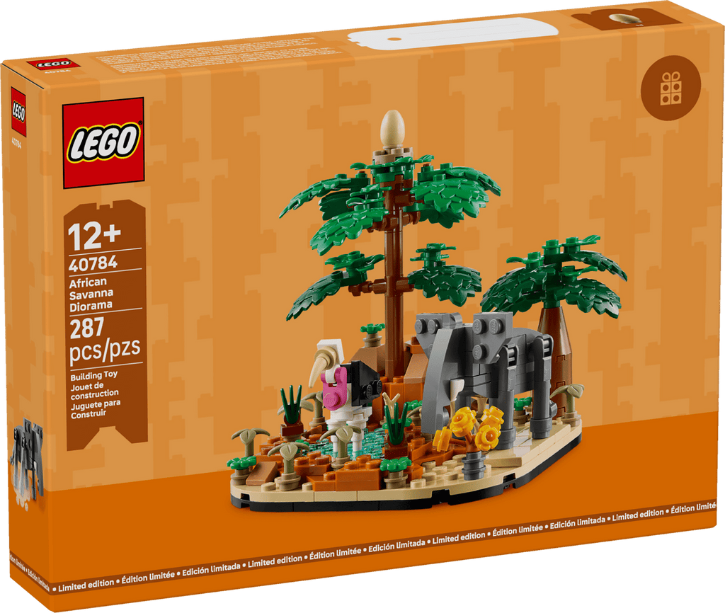 Diorama med afrikansk savanne (40784)