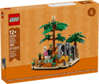Diorama med afrikansk savanne (40784)