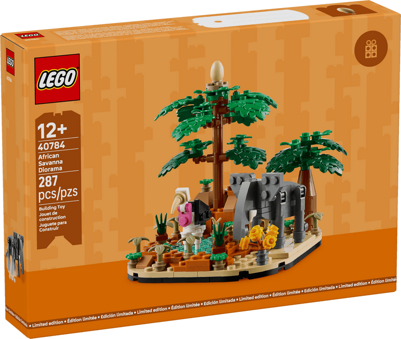 Diorama med afrikansk savanne (40784)