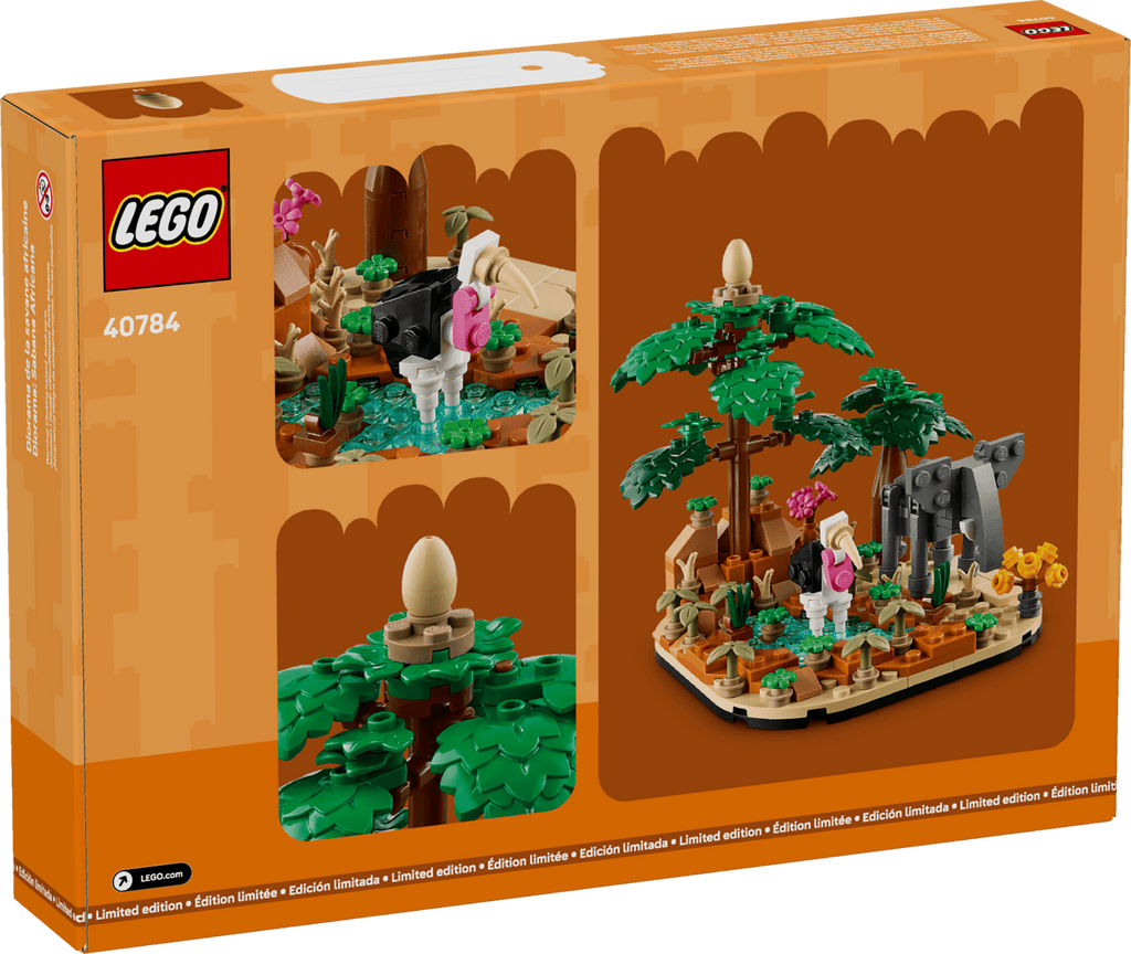 Diorama med afrikansk savanne (40784)