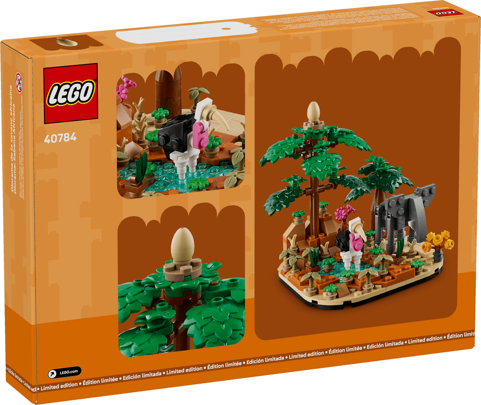 Diorama med afrikansk savanne (40784)