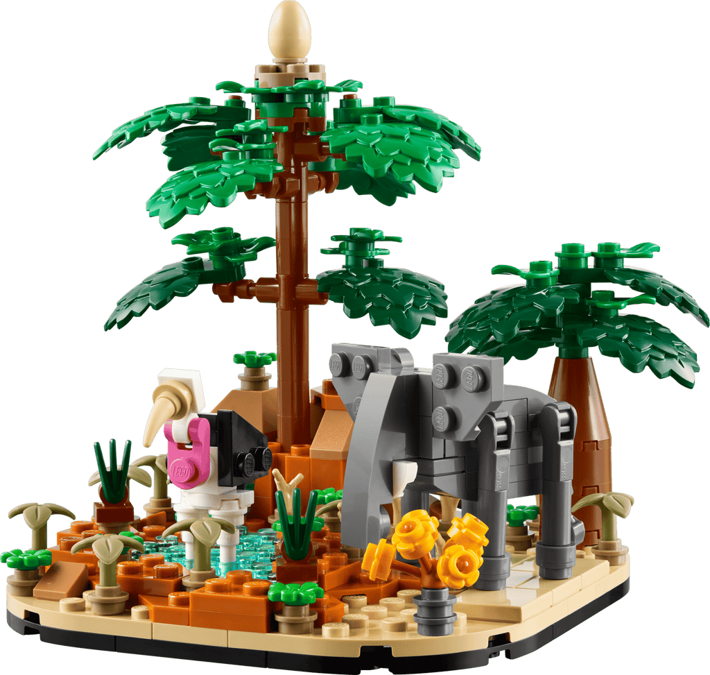 Diorama med afrikansk savanne (40784)