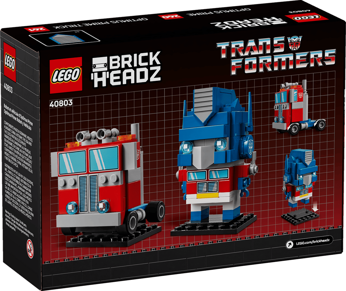 LEGO Optimus Prime-robot og køretøj (40803)
