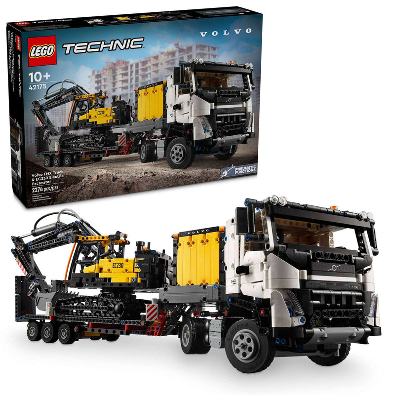 LEGO Volvo FMX-lastbil og EC230 elektrisk gravemaskine (42175)