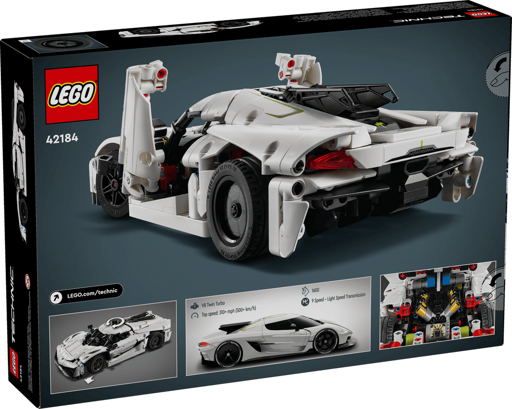 LEGO Koenigsegg Jesko Absolut-hyperbil – hvid (42184)
