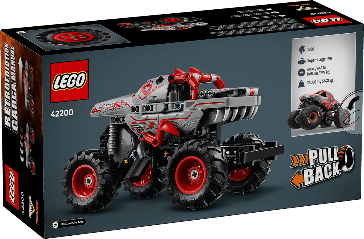 LEGO Monster Jam™ ThunderROARus™ pull-back (42200)