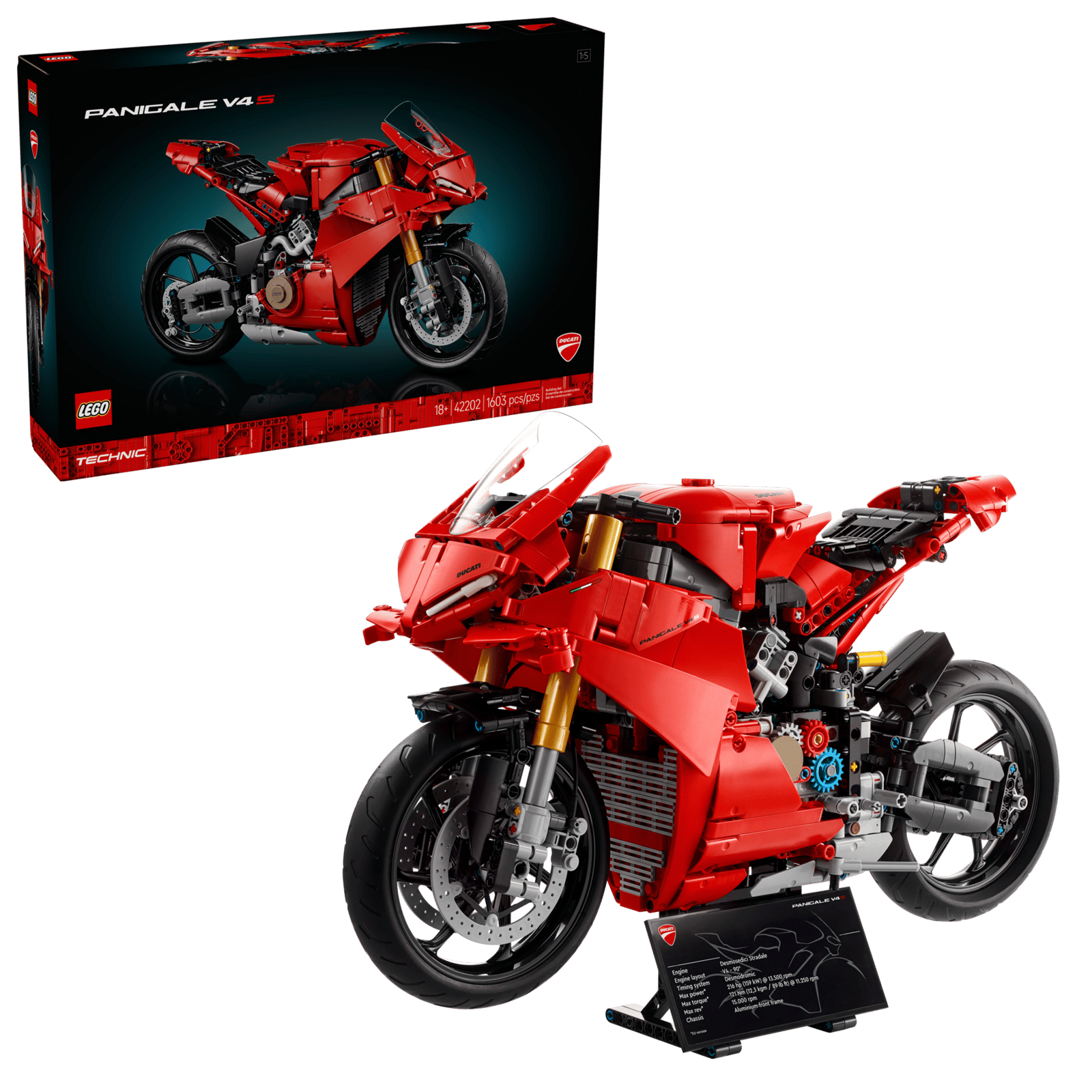 LEGO Ducati Panigale V4 S-motorcykel (42202)