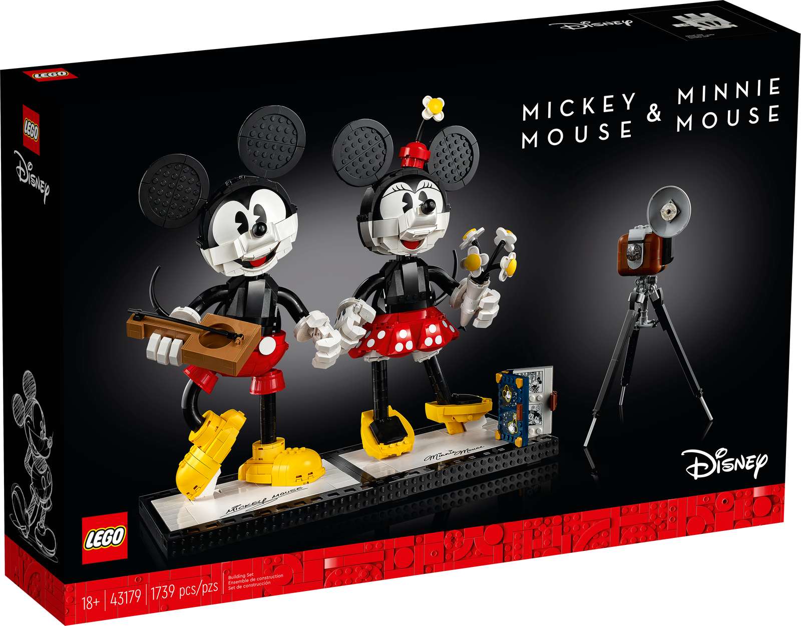 LEGO Bygbare Mickey Mouse og Minnie Mouse-figurer (43179)