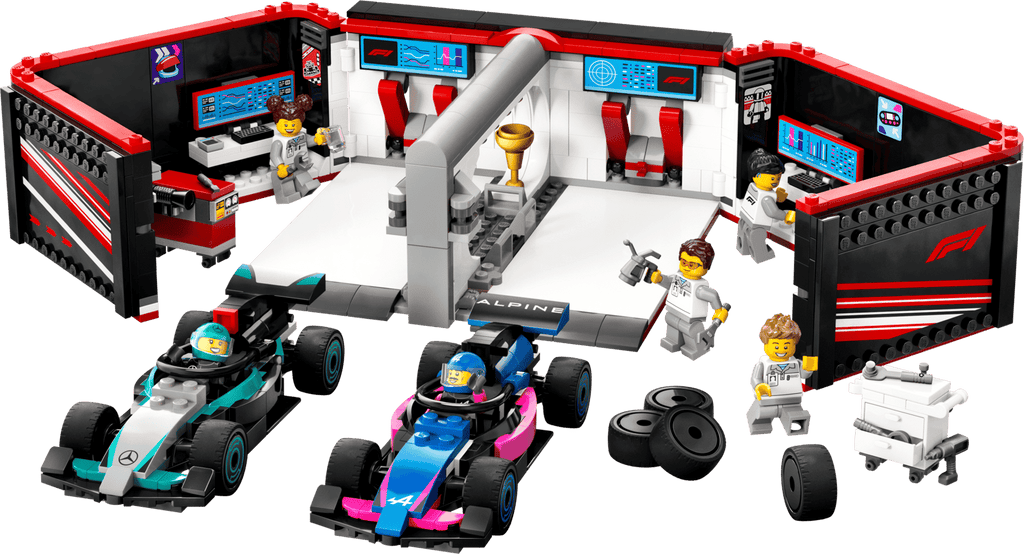 LEGO F1®-garage: Mercedes-AMG og Alpine-biler (60444)