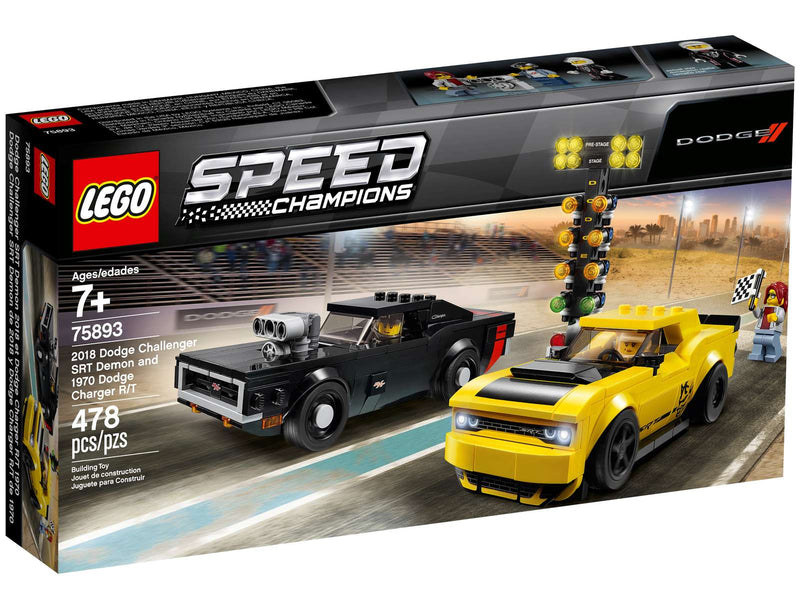 LEGO 2018 Dodge Challenger SRT Demon og 1970 Dodge Charger R/T (75893)
