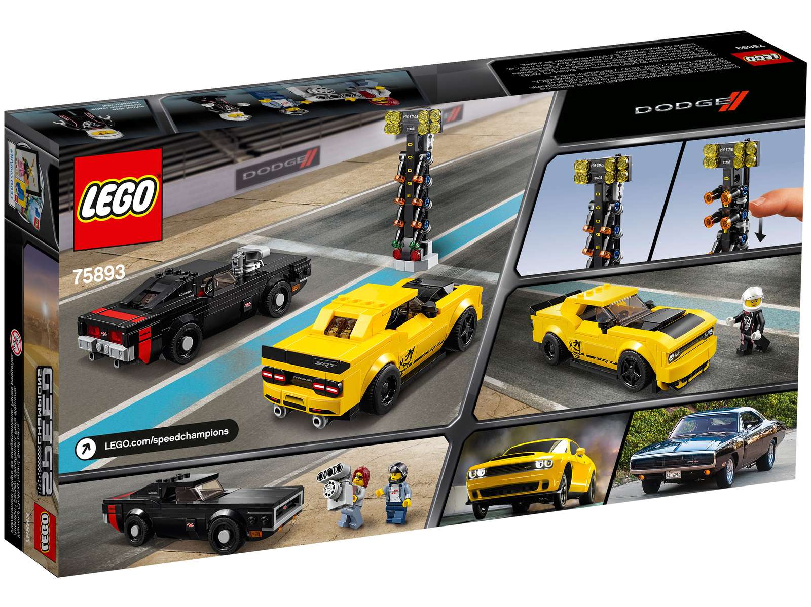 LEGO 2018 Dodge Challenger SRT Demon og 1970 Dodge Charger R/T (75893)