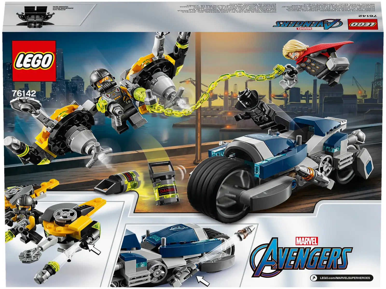 Avengers speedercykel-angreb (76142)