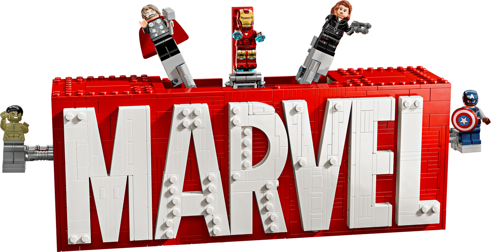 MARVEL-logo og minifigurer (76313)