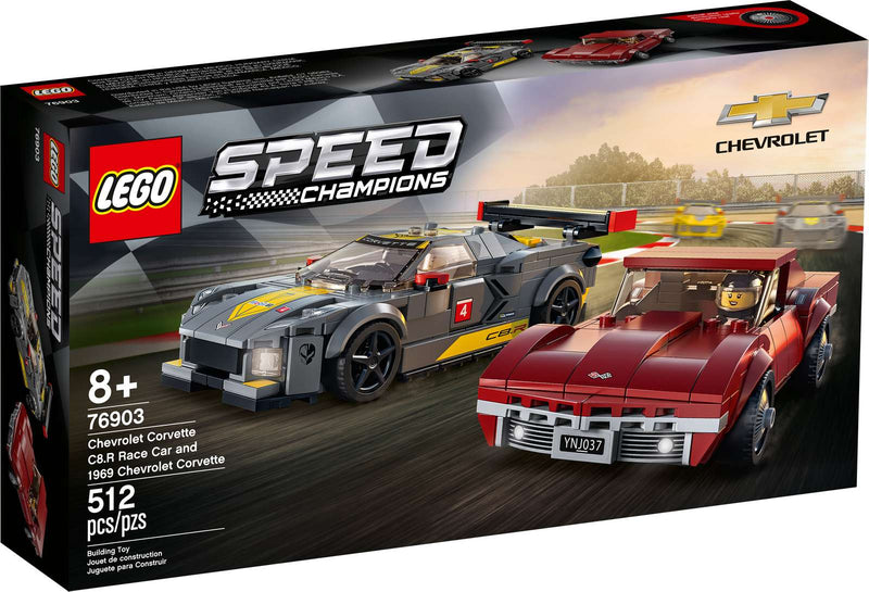 LEGO Chevrolet Corvette C8.R-racerbil og 1969 Chevrolet Corvette (76903)