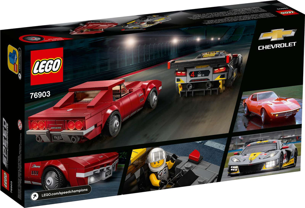 LEGO Chevrolet Corvette C8.R-racerbil og 1969 Chevrolet Corvette (76903)