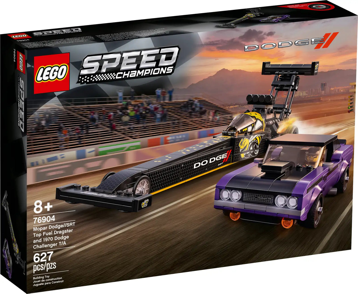 Mopar Dodge//SRT Top Fuel-dragster og 1970 Dodge Challenger T/A (76904)