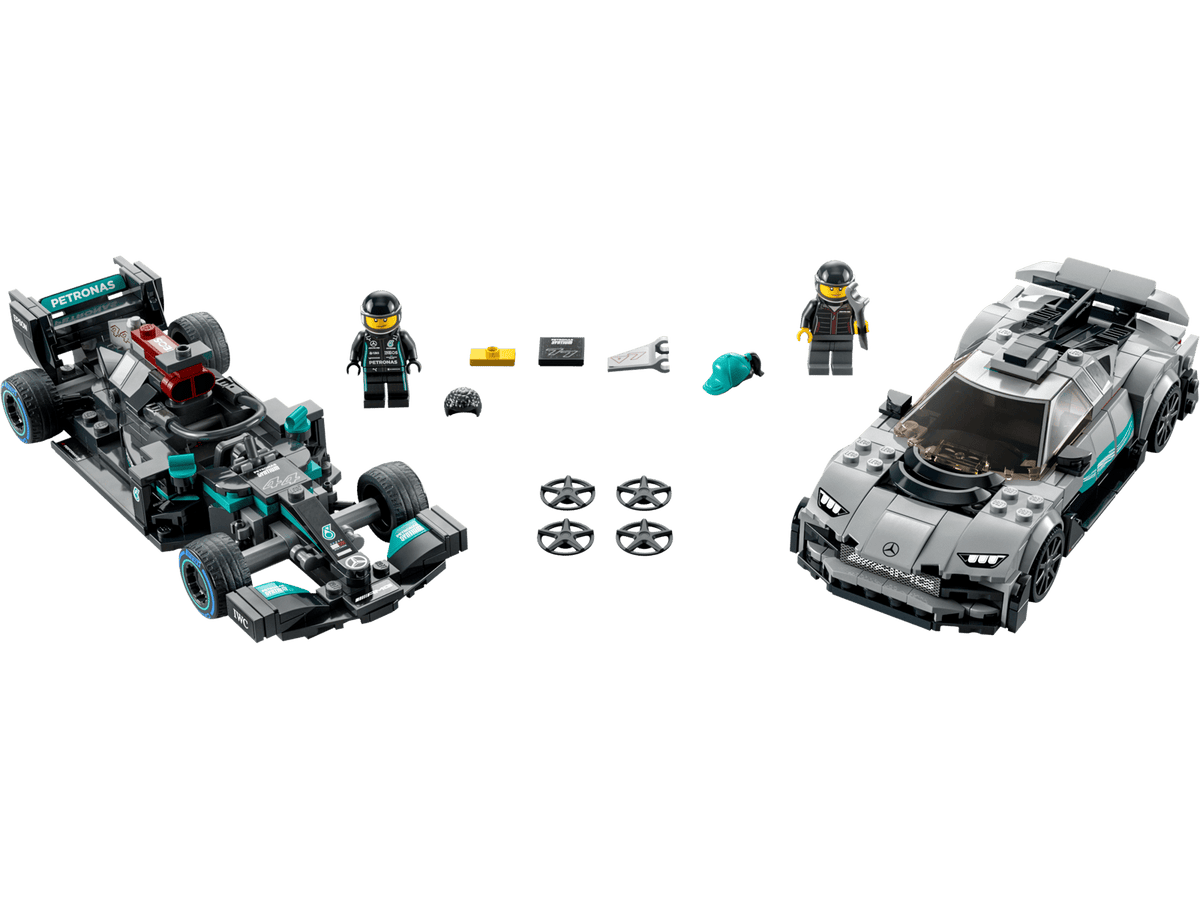 LEGO Mercedes-AMG F1 W12 E Performance og Mercedes-AMG Project One (76909)