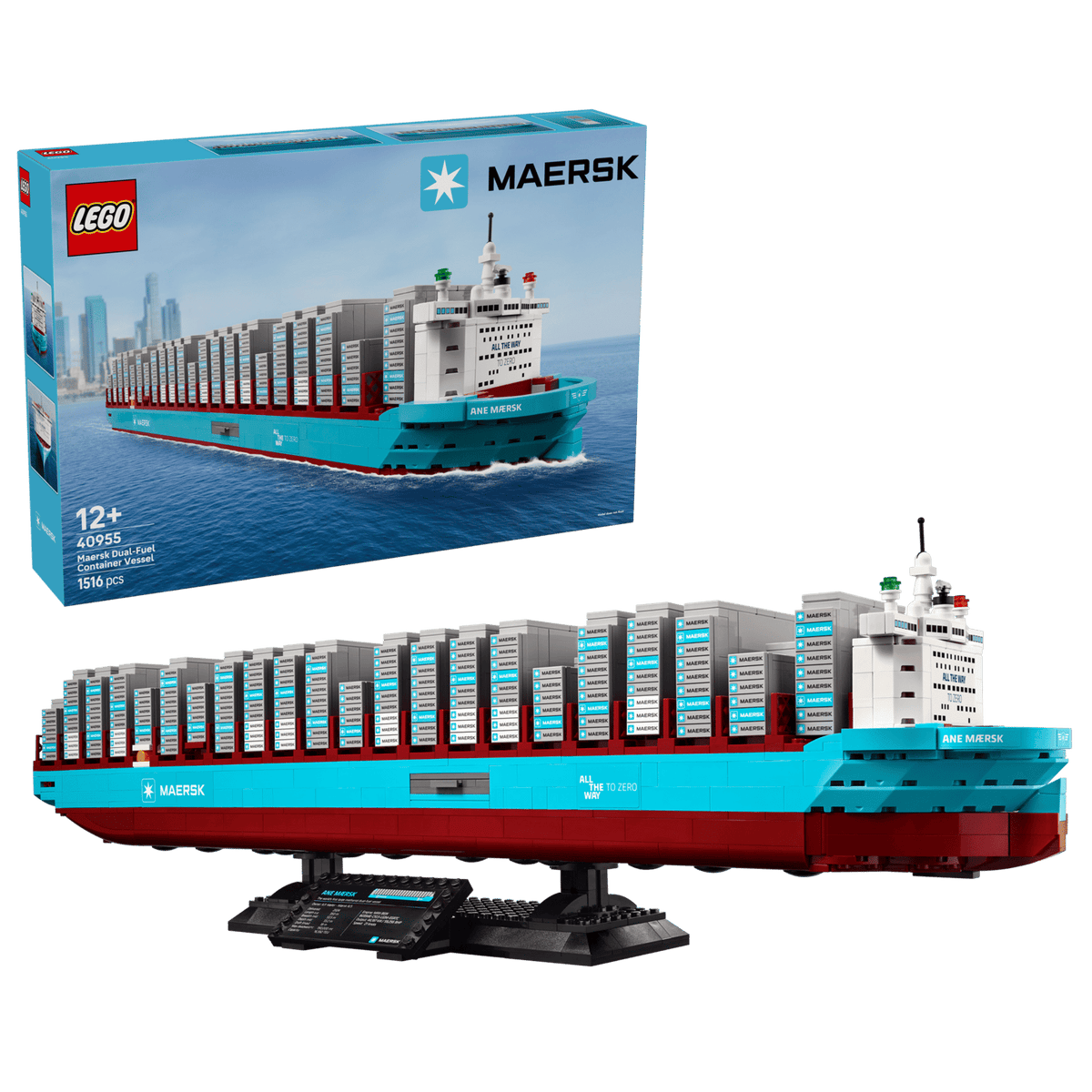 LEGO Mærsk-containerskib med dual-fuel-motor (40955)